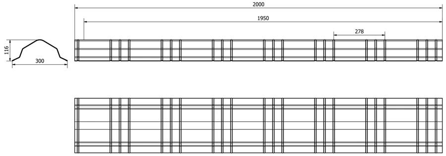 Конек ребровой GSM-FLAT