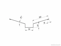 Декоративная планка ендовы QueenTile